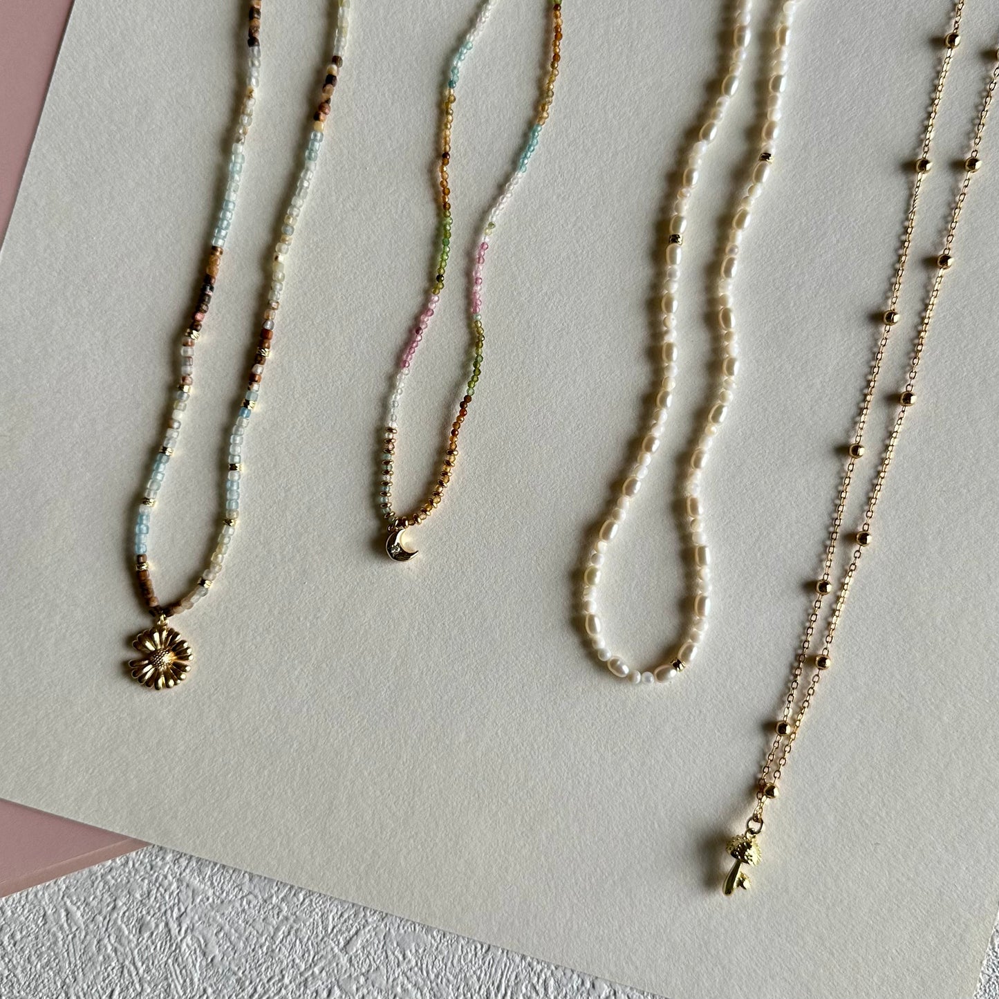 One of a kind - Handmade beaded necklace