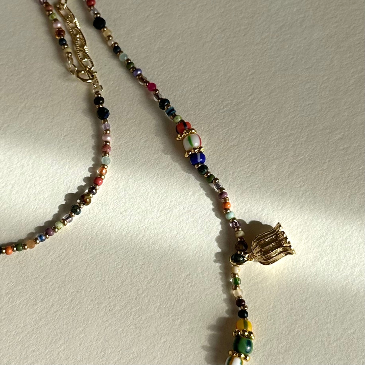 One of a kind - Handmade beaded necklace