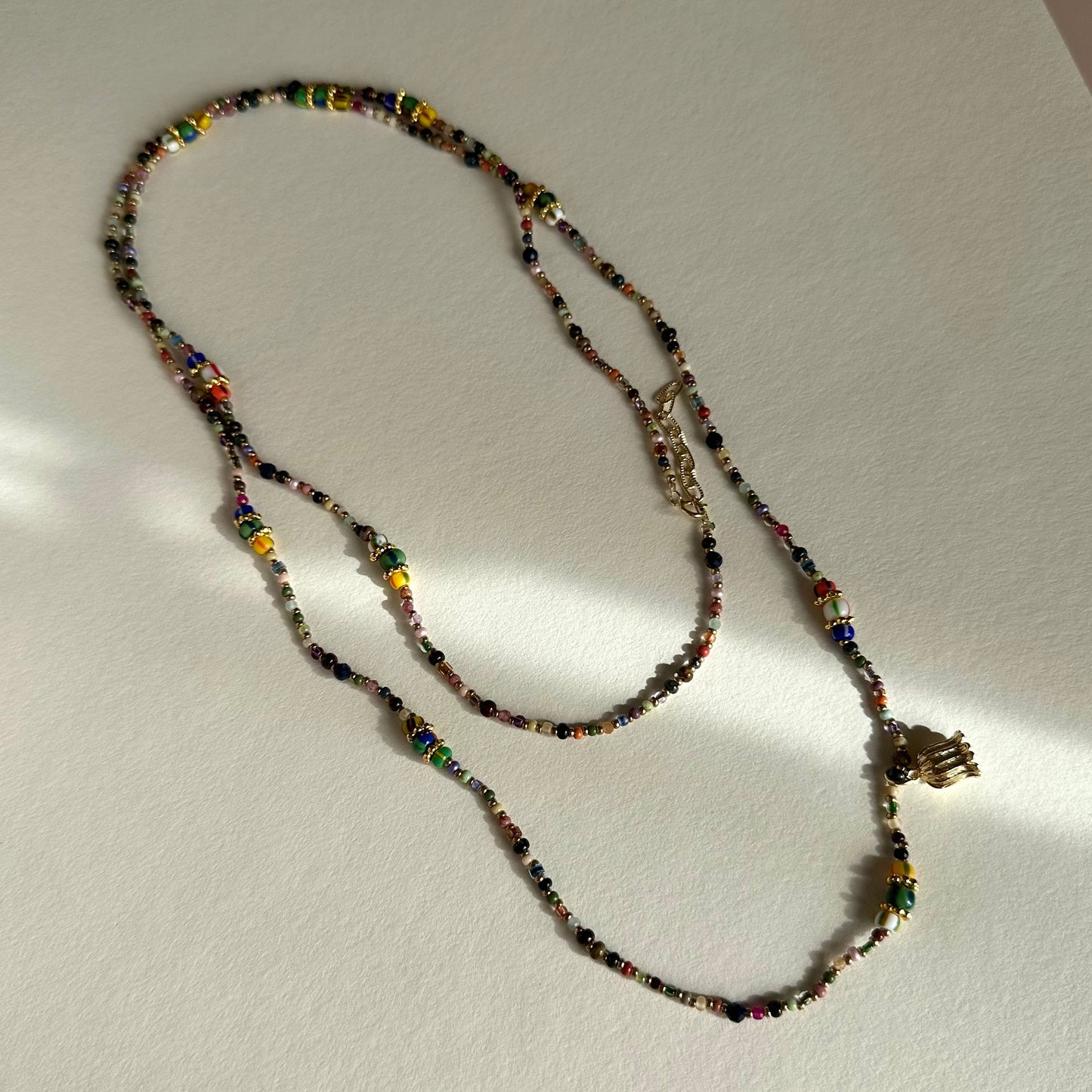 One of a kind - Handmade beaded necklace