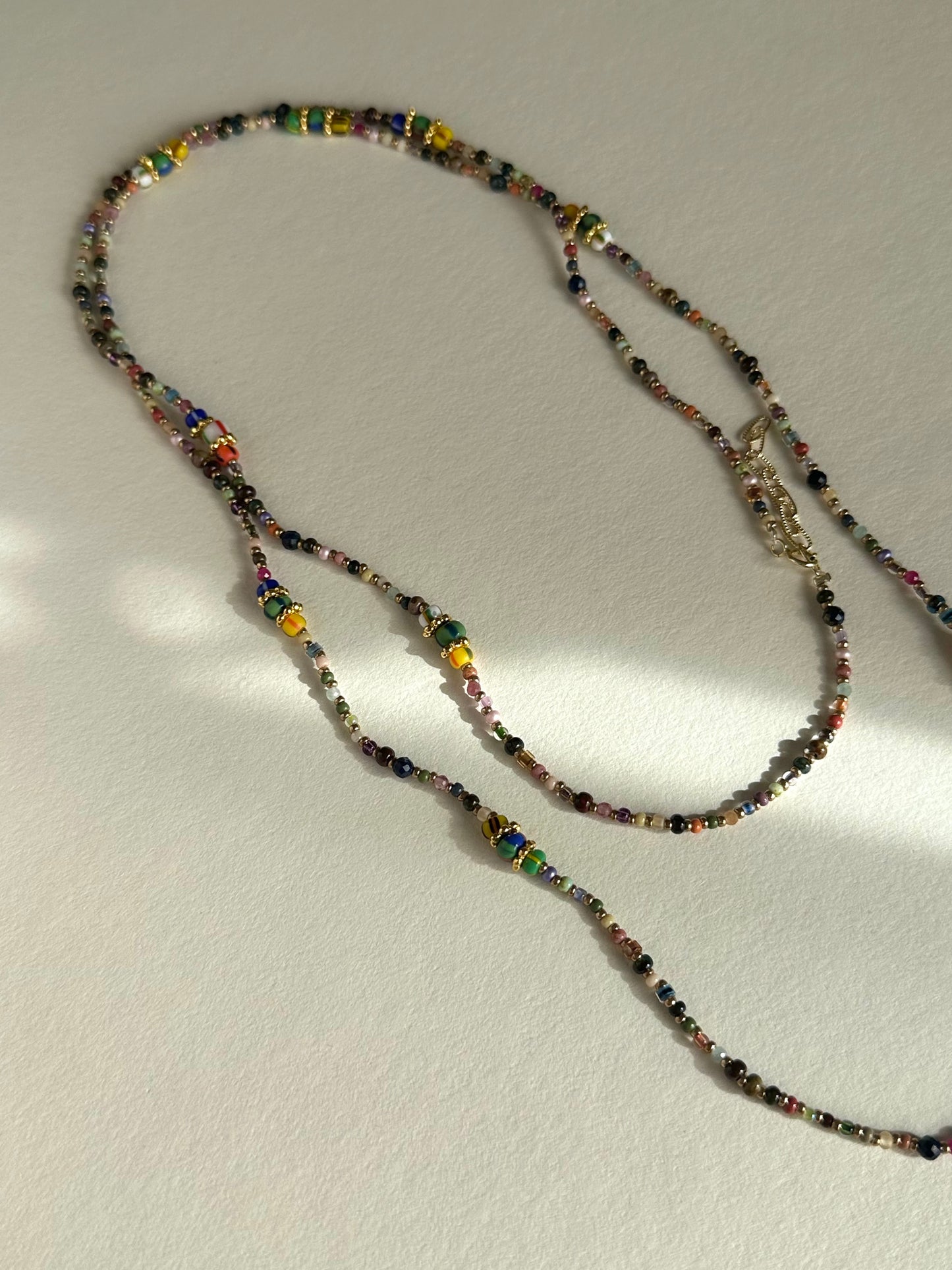 One of a kind - Handmade beaded necklace