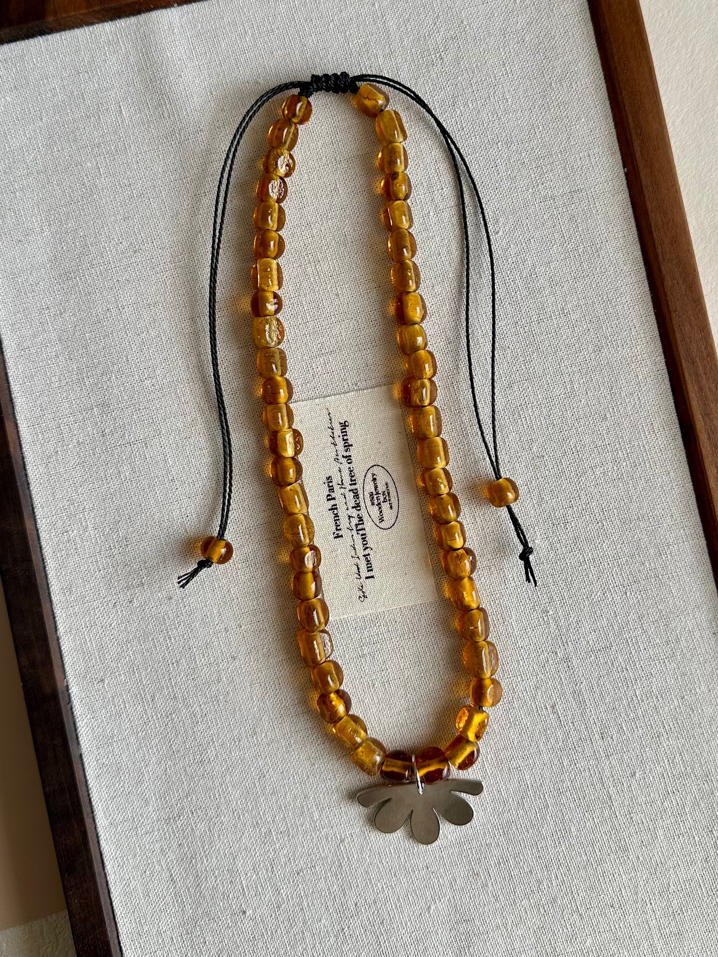 One of a kind-with silver findings