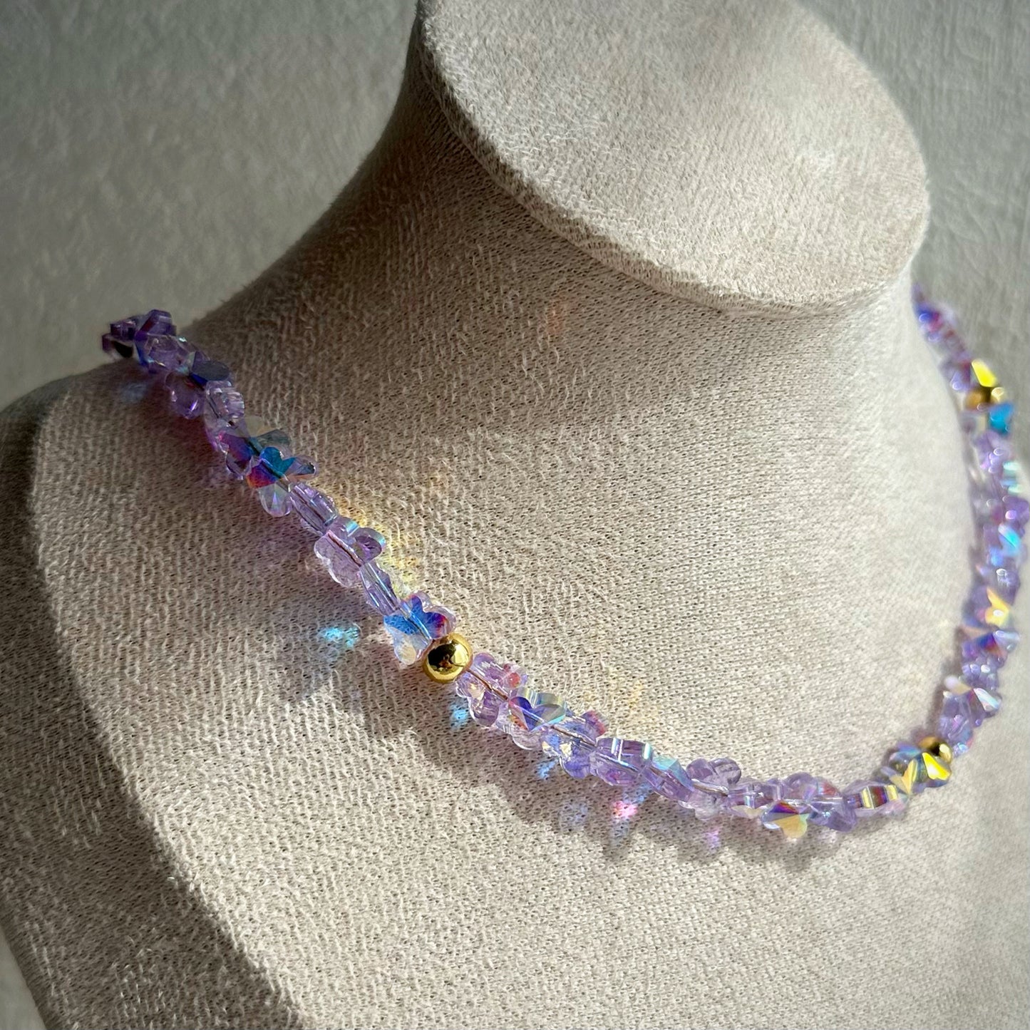 Violet Flutter Necklace