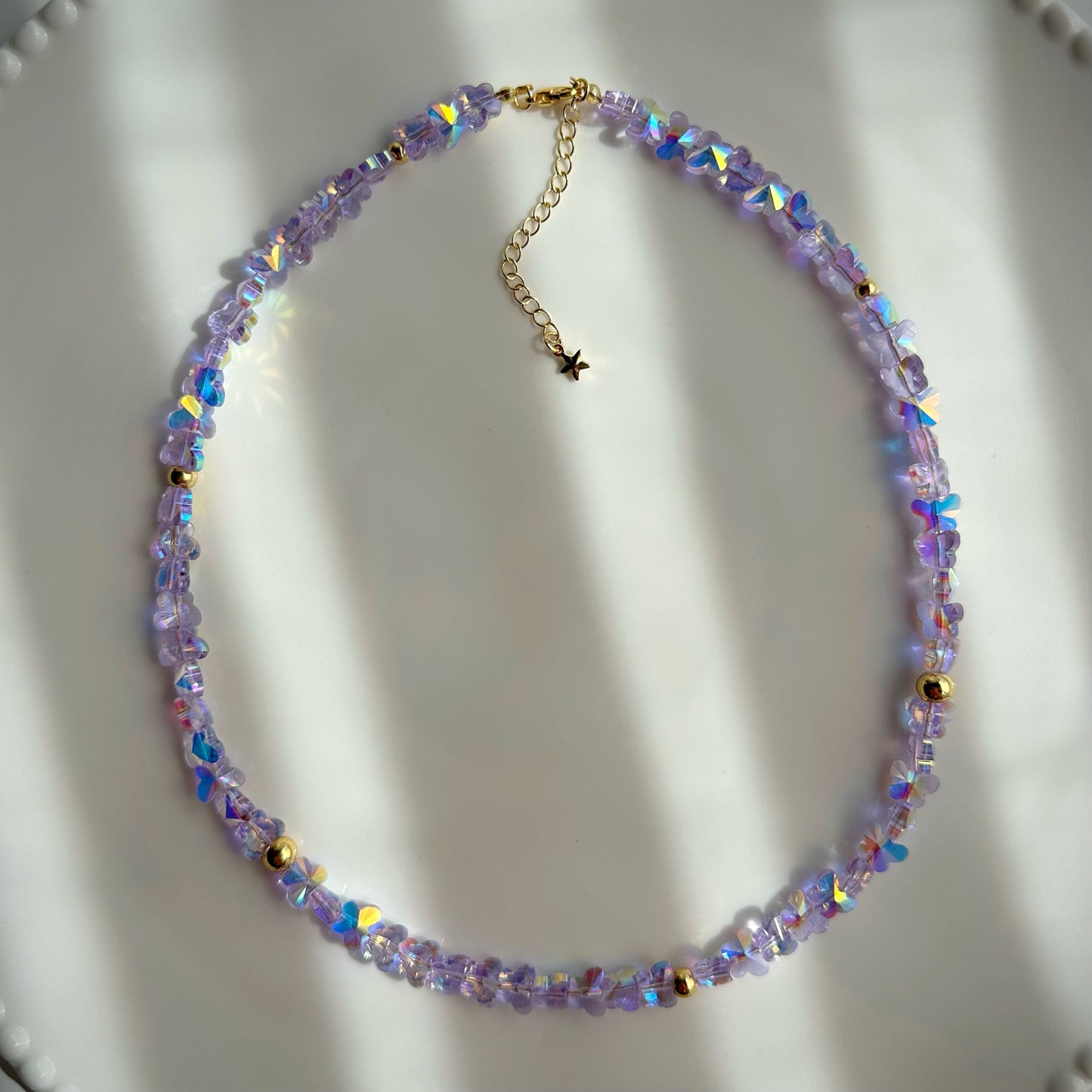 Violet Flutter Necklace