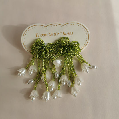 Handmade Beaded Tassels Earrings