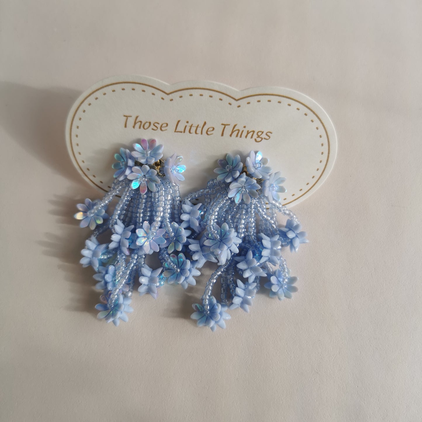 Handmade Beaded Tassels Earrings
